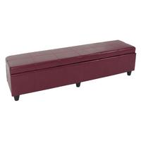 AUFBEWAHRUNGS-TRUHE XXL Rot - Rot, Textil (180/45/45cm) - MCW