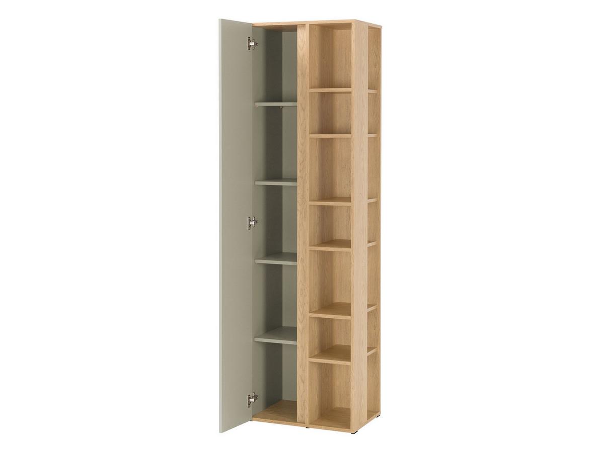 STANDREGAL Luca LC04 - Schwarz/Grün, Holzwerkstoff/Kunststoff (55/195/40cm) - MIRJAN24