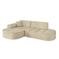 ECKSOFA Ottomane Links TARO-L1 - 243x171x79,5 cm Beige - Beige, Holzwerkstoff/Textil (243/171cm) - ALTDECOR