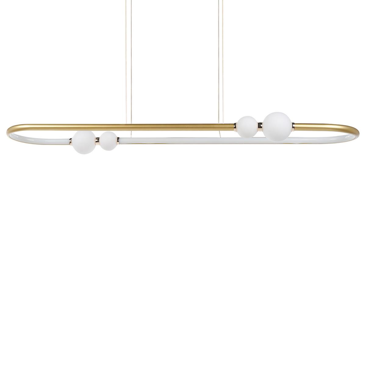 HÄNGELAMPE Feale 22/105/160 cm - Goldfarben, Metall (22/105/160cm) - Beliani