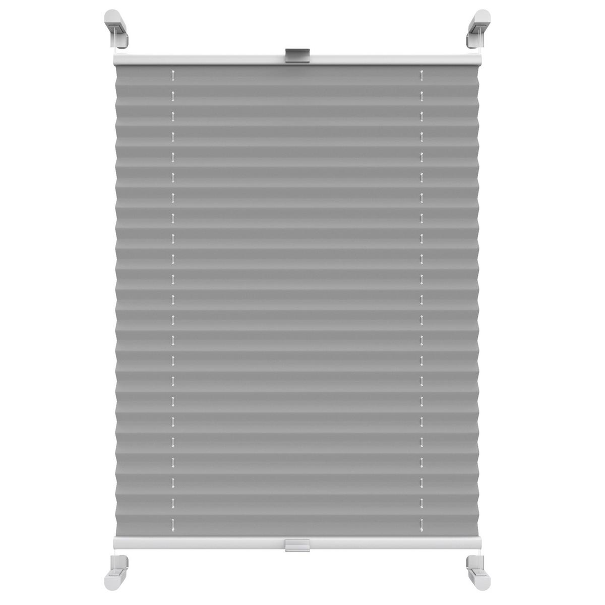 PLISSEE Thermo Basic 75 x 150cm Klemmfix ohne Bohren - Grau, Textil (75/150/150cm) - Deco-Raum