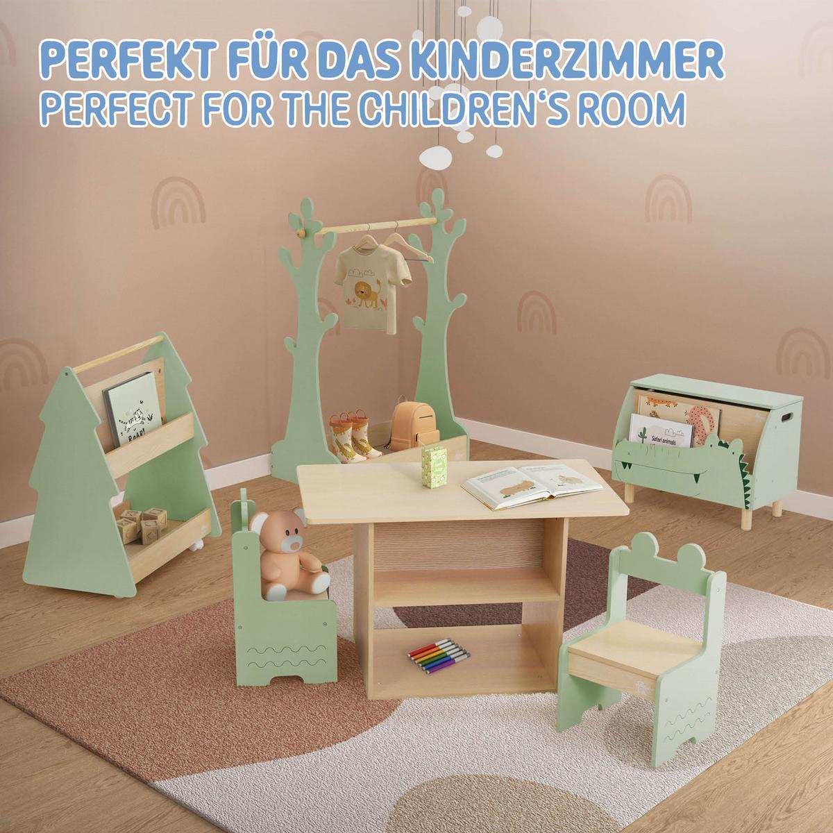SITZGRUPPE Kinder - Naturfarben, Holz (80/50/48cm) - Joyz