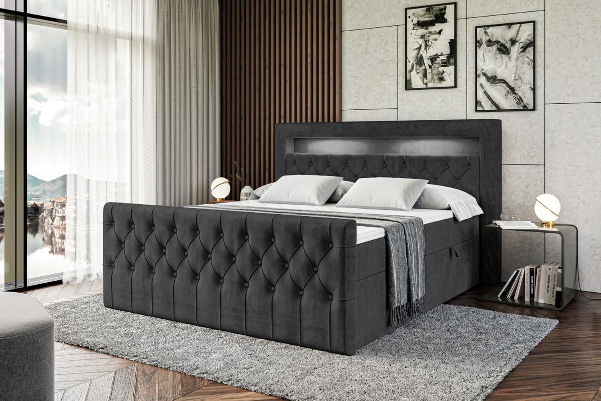 DELETED - Schwarz, Holzwerkstoff (160/200cm) - ALTDECOR