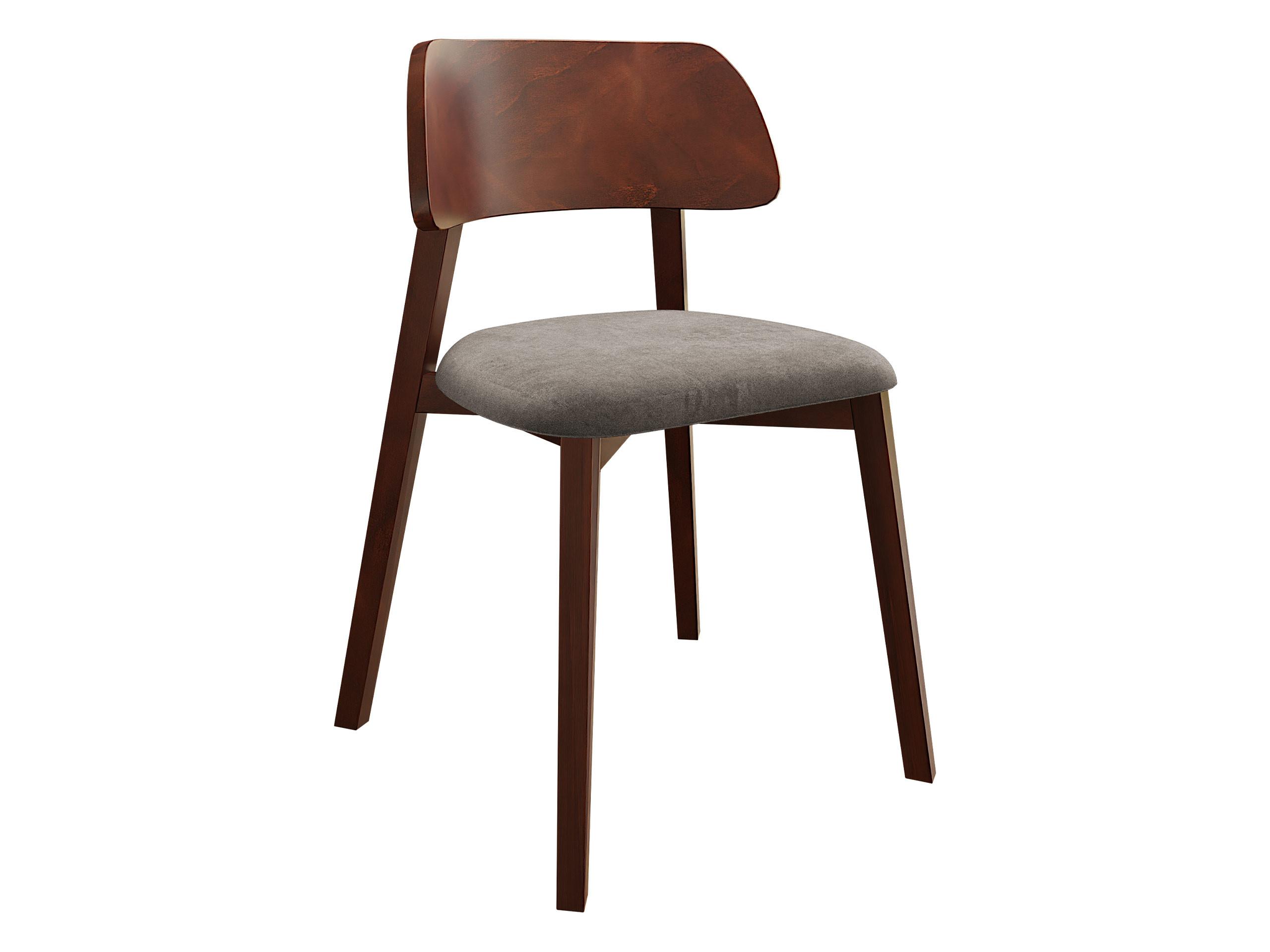 POLSTERSTUHL Dario, Holzfarbe: Nuss - Nussbaumfarben/Braun, Holz/Textil (47/80/50cm) - MIRJAN24