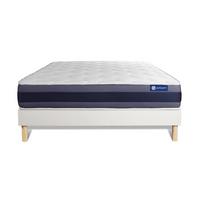 BETT Actimemo morpho Memory-Schaum 200 x 200 cm h1 - Kit Bettgestell Weiß - Beige/Weiß, Karton/Holz (200/200cm) - ACTISOM