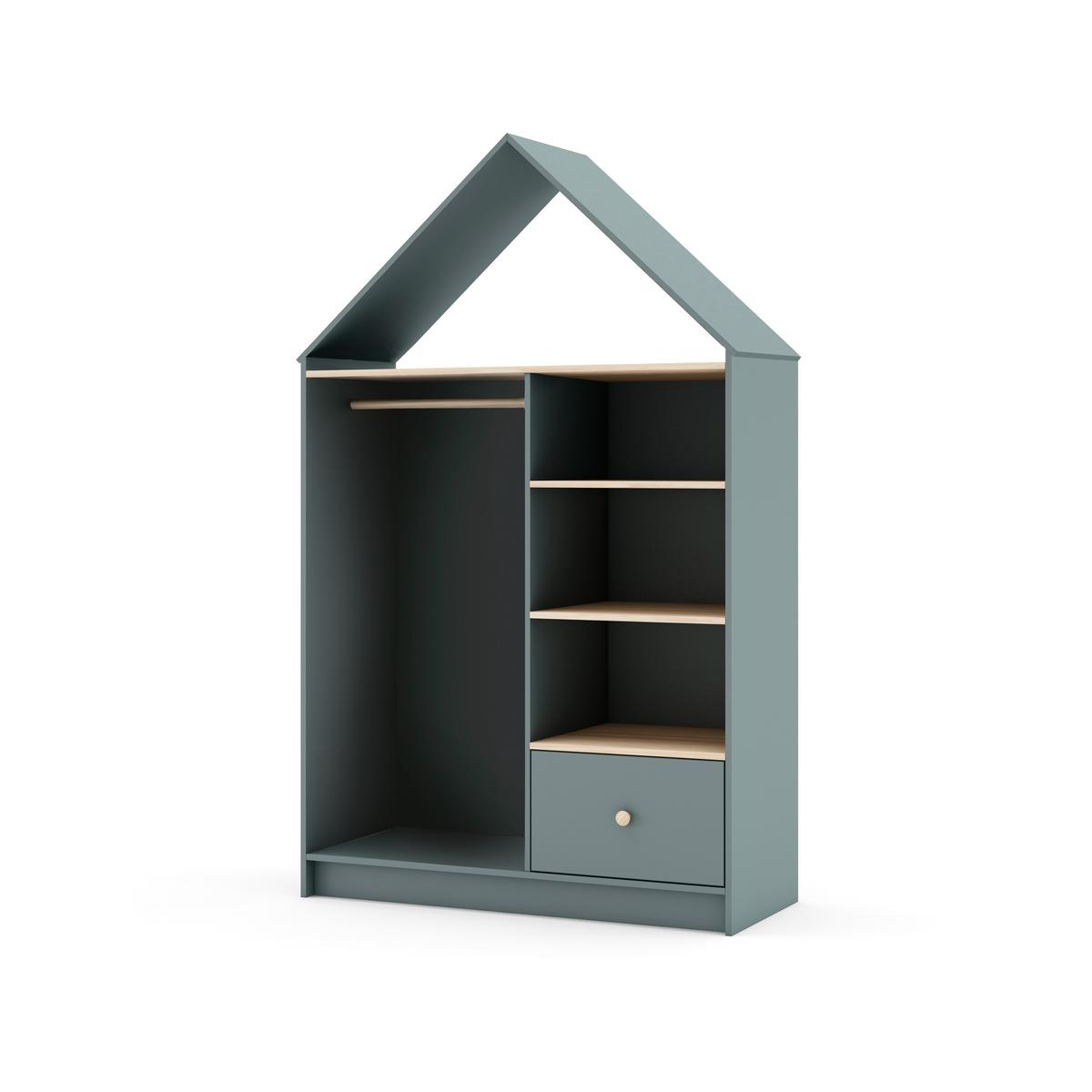 KLEIDERSCHRANK Estefania Grün 110/45/180 cm - Grün, Holz (45/180/110cm) - Calicosy