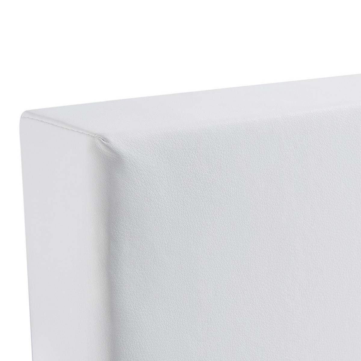 BOXSPRINGBETT 160/200cm Weiß President - Weiß, Kunststoff/Textil (160/200cm) - Beliani