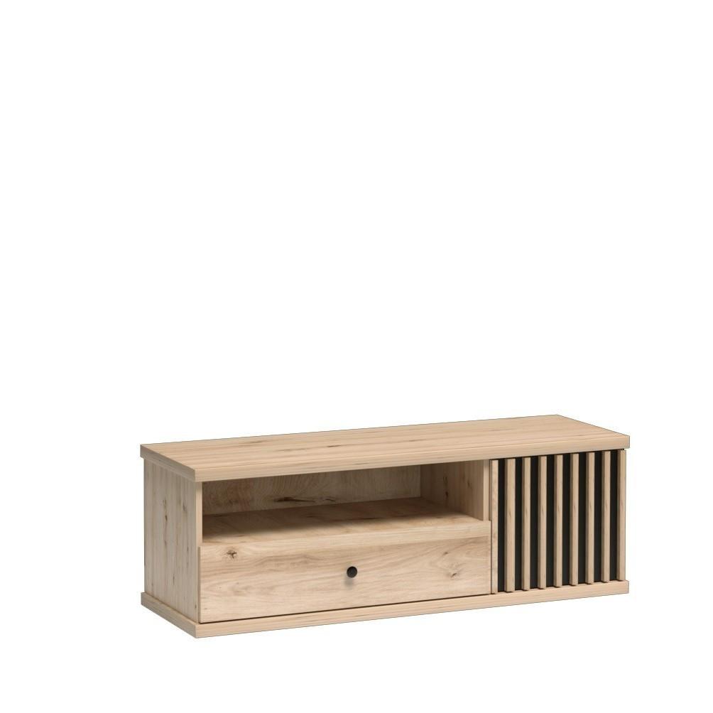 LOWBOARD ALMERIA 124/43,4/40,6 cm, Eiche Artisan - Eiche Artisan, Holzwerkstoff (124/43.4/40.6cm) - MASSENO