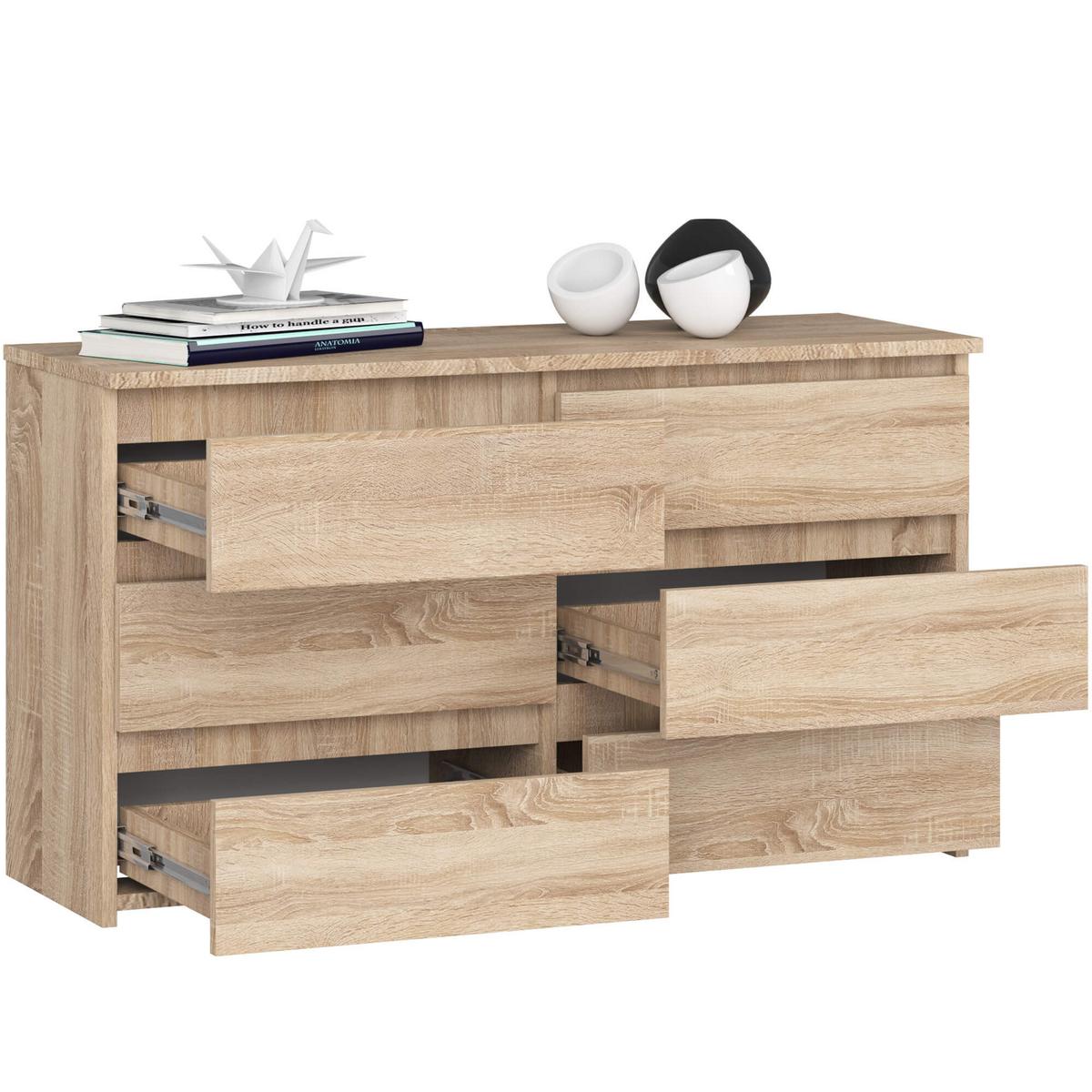 KOMMODE Eiche Sonoma 57/100/35 - Sonoma Eiche, Holzwerkstoff (100/57/35cm) - RAUMHIRSCH FURNITURE
