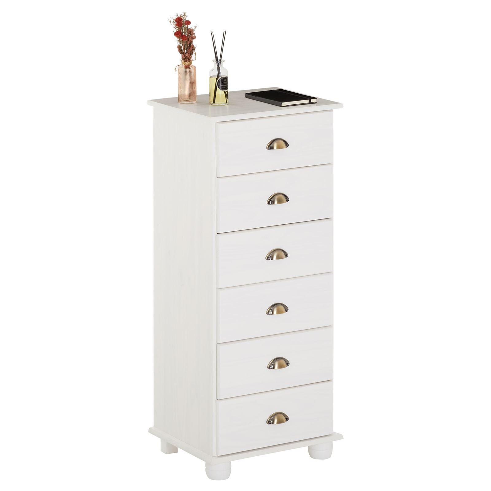 APOTHEKERKOMMODE COLMAR weiß - Weiß, Holz (49/114/39cm) - IDIMEX