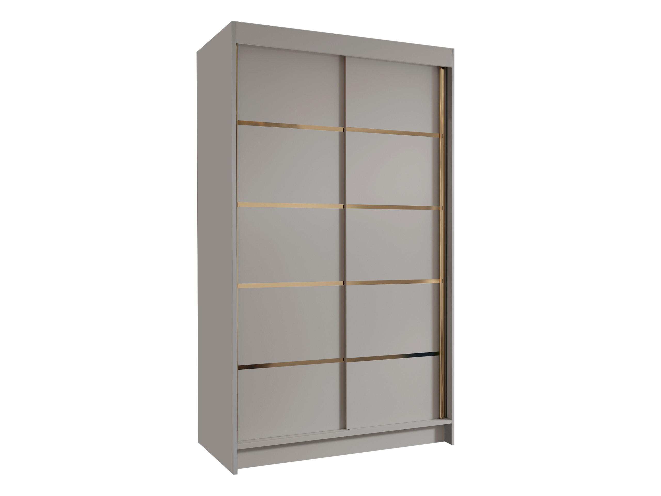 SCHIEBETÜRENSCHRANK Vigo IV - Goldfarben/Naturfarben, Holzwerkstoff/Metall (100/200/58cm) - MIRJAN24