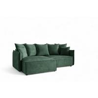 ECKSOFA Minea Mit Schlaffunktion - Grün, Holzwerkstoff/Textil (221/153cm) - Fun Möbel