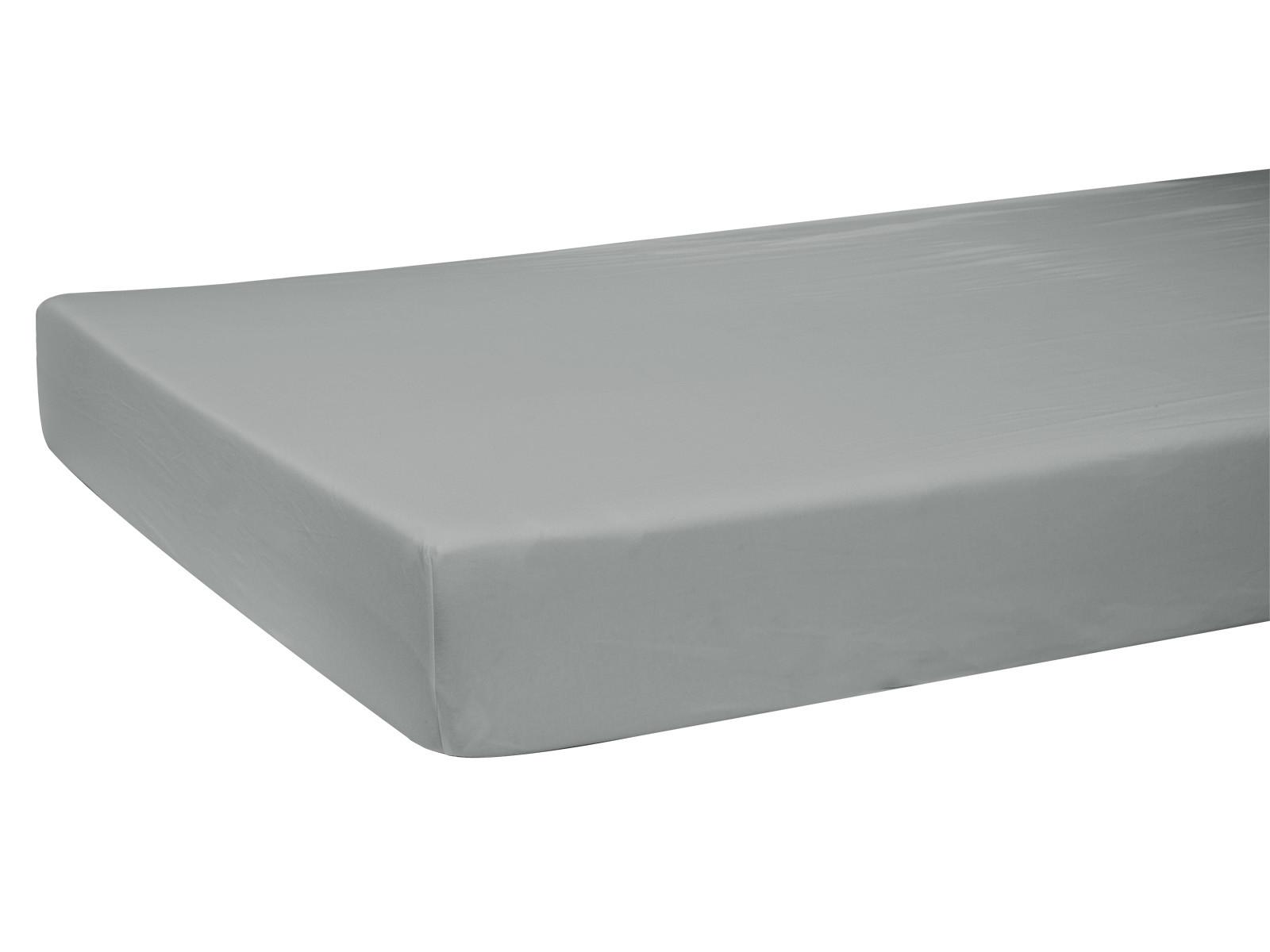 SPANNBETTLAKEN BasicSoft Baumwoll-Jersey mit Elasthan silber-grau 140-160/200 cm - Grau, Textil (140/200cm) - beties Heimtextil