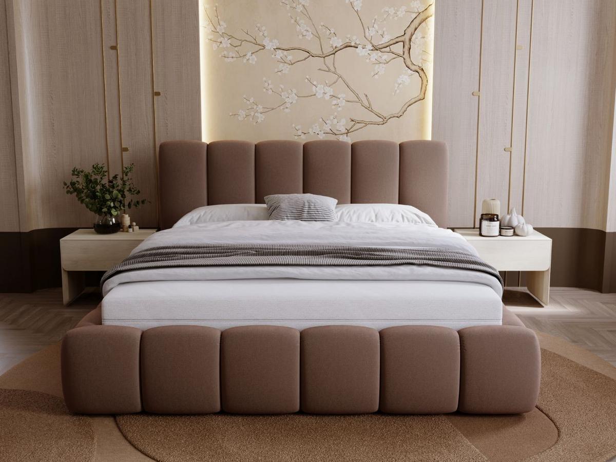 POLSTERBETT Royal 140x200 Braun - Braun, Textil (140/200cm) - Graingold