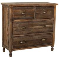 HOLZKOMMODE mit 4 schubladen 100x40x93 cm - Braun, Holz (100/93/40cm) - Wanderlust