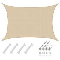 SONNENSEGEL Luftdurchlässig 600/400 cm Beige - Beige, Kunststoff (400/600cm) - Amanka