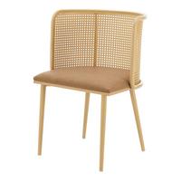 ESSZIMMERSTUHL-SET 2 TLG. Flen - Braun, Kunststoff/Textil (52/75/49cm) - [en.casa]