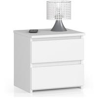 NACHTTISCH Weiß 40/40/35 - Weiß, Holzwerkstoff (40/40/35cm) - RAUMHIRSCH FURNITURE