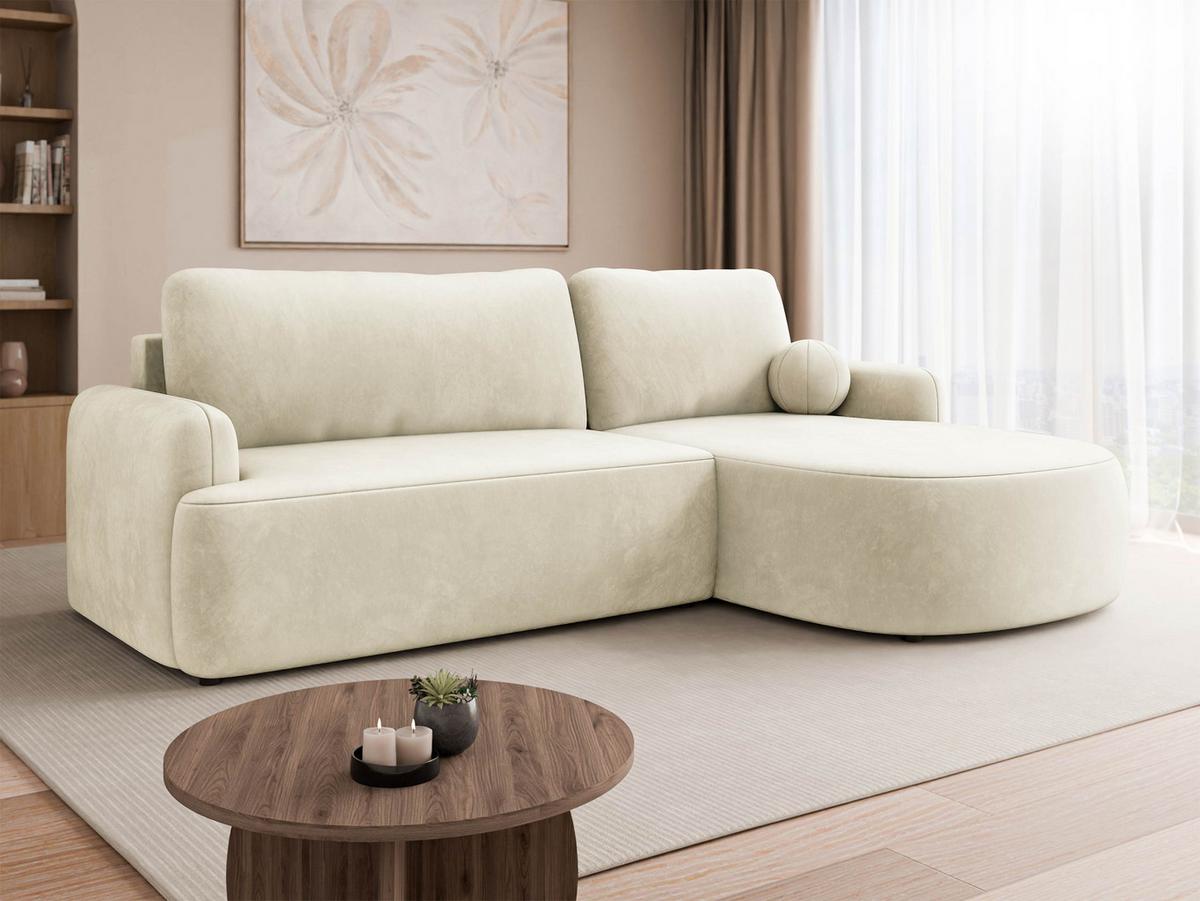 ECKSOFA Loridu, Seite: Rechts - Schwarz/Mokka, Holz/Kunststoff (174/250cm) - MIRJAN24