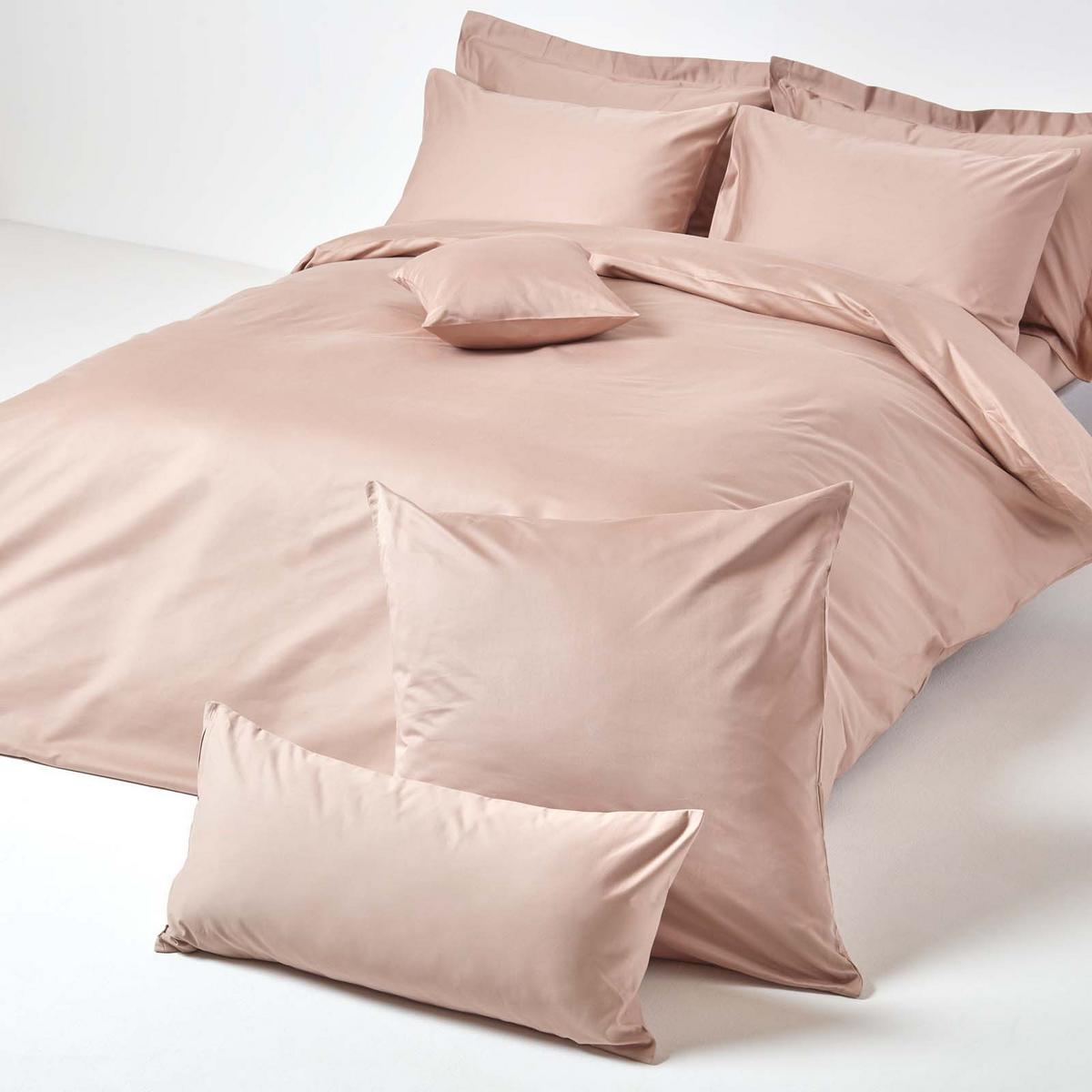 KISSENBEZUG Premium, Ägyptische Baumwolle, Fadendichte 1000 - Beige, Textil (80/80cm) - Homescapes