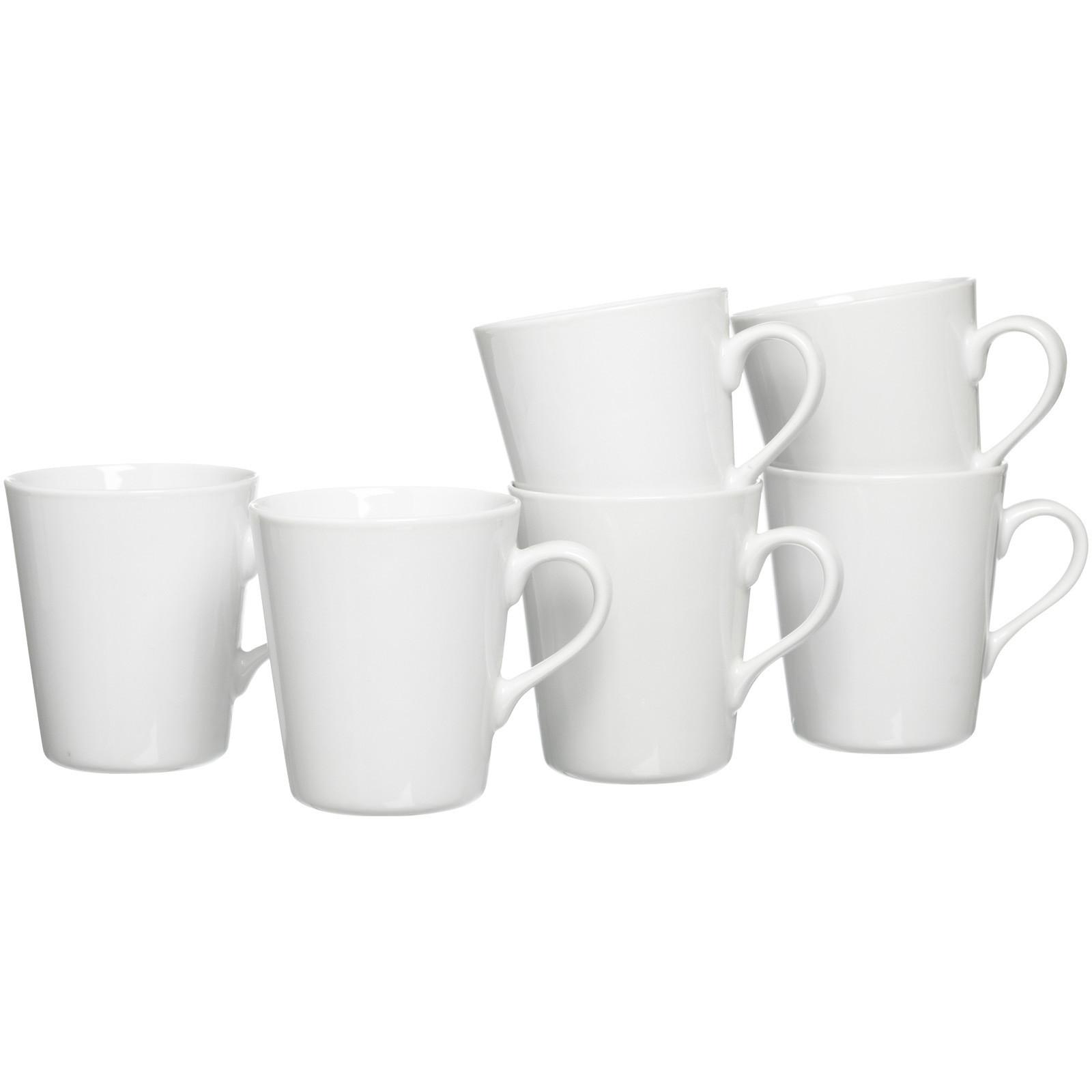 KAFFEEBECHER Vio weiß 300 ml 6er Set - Weiß, Keramik (0.3L) - Ritzenhoff Breker