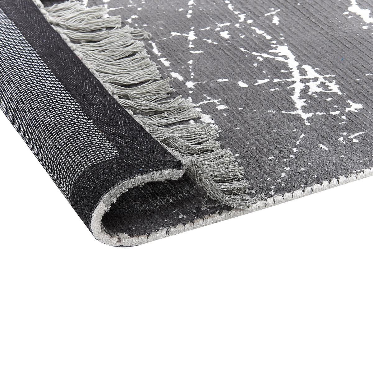 KURZFLOR-TEPPICH Hanli 150/80 cm - Grau, Naturmaterialien (80/150cm) - Beliani