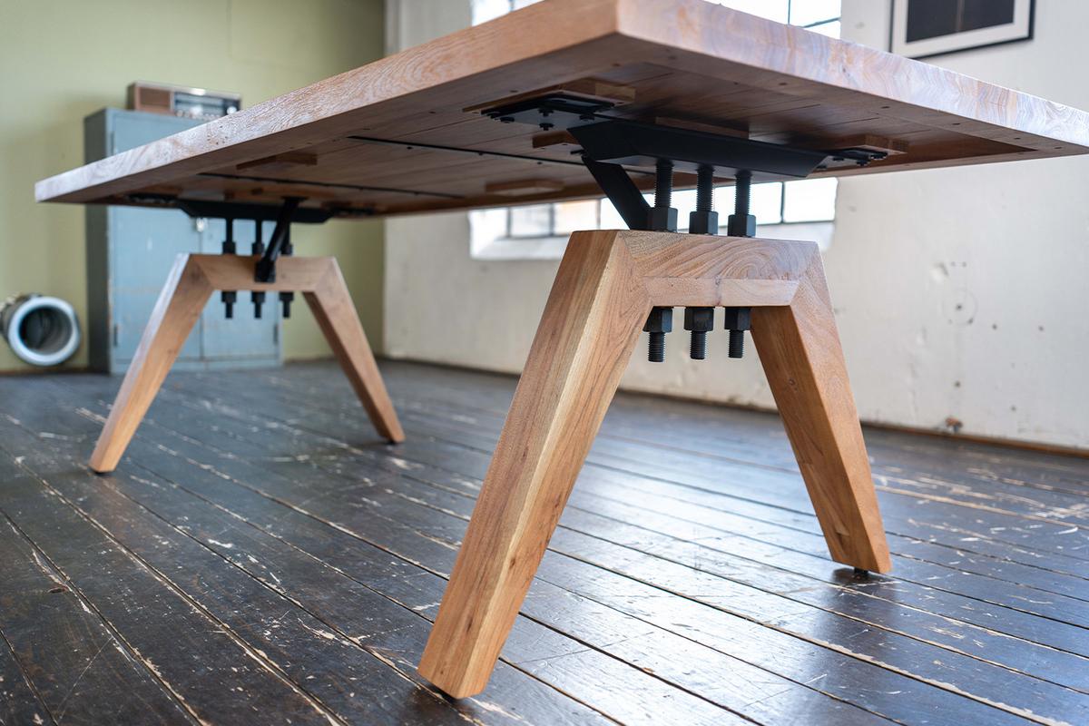 ESSTISCH MIT GERADER KANTE WOODY Braun Akazie - Schwarz/Braun, Akazienholz/Holz (100/200/78cm) - KAWOLA