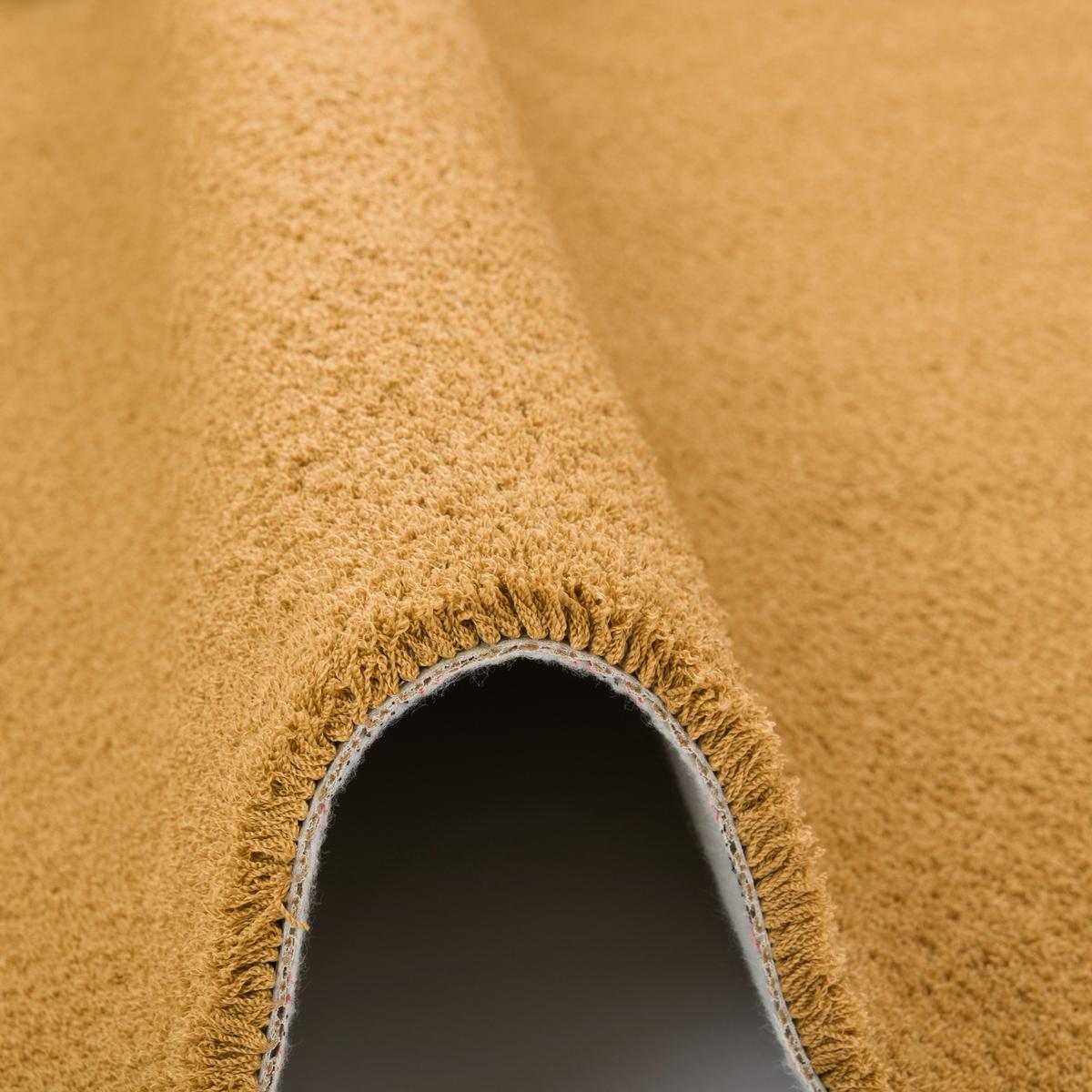 LUXUS HOCHFLOR SHAGGY TEPPICH VELVET - Currygelb, Textil (100/400cm) - Snapstyle