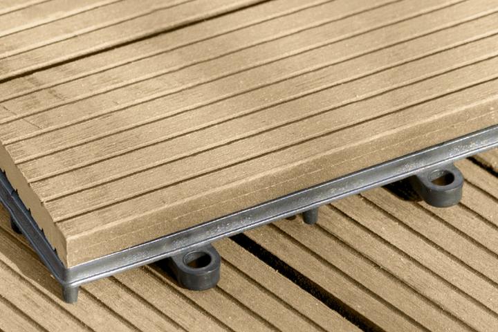 Terrassenfliese Hellbraun Schnittfest leichte Verlegung individuell anpassbar