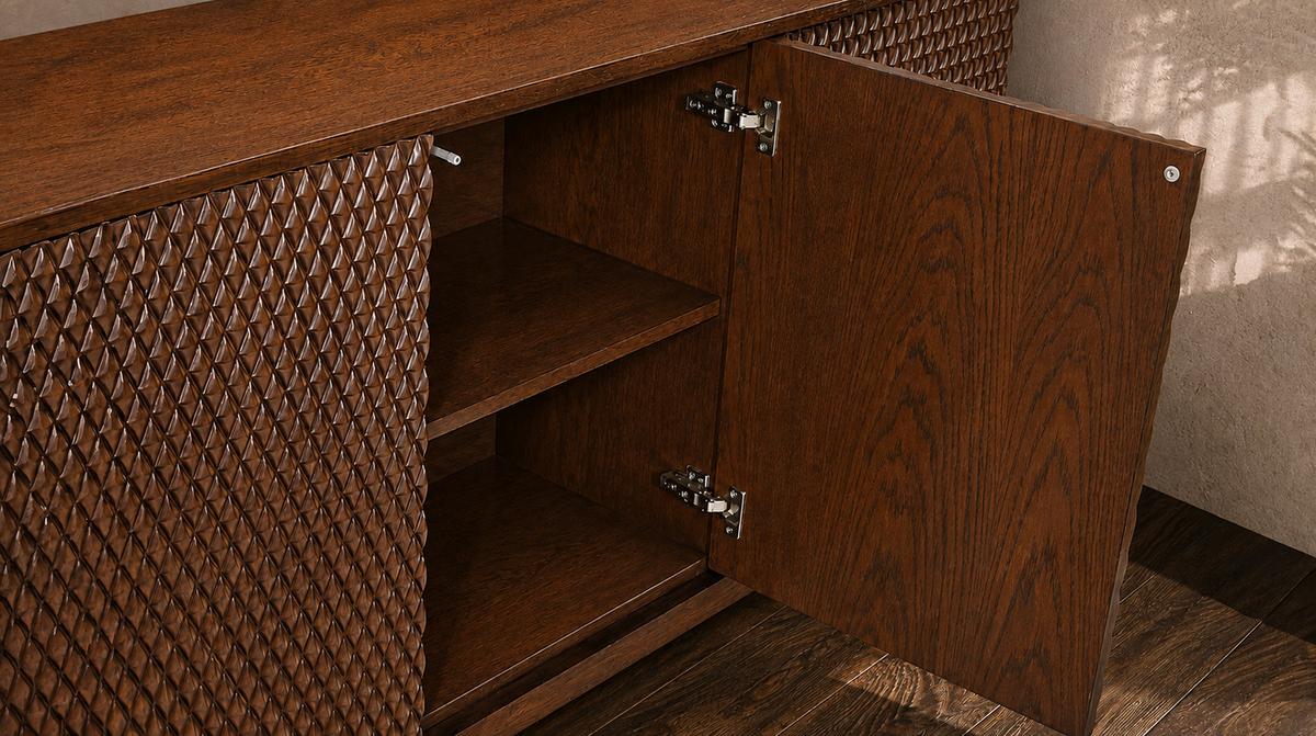 SIDEBOARD COPAS Braun Holz - Braun, Eichenholz/Holz (150/85/40cm) - KAWOLA