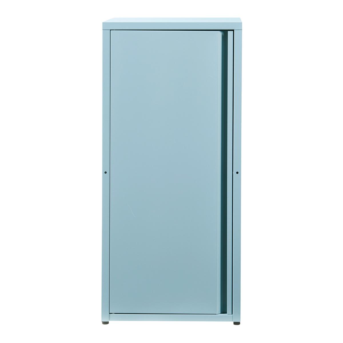 AKTENSCHRANK Burlöv - Blaugrau, Metall (40/88/35cm) - [en.casa]