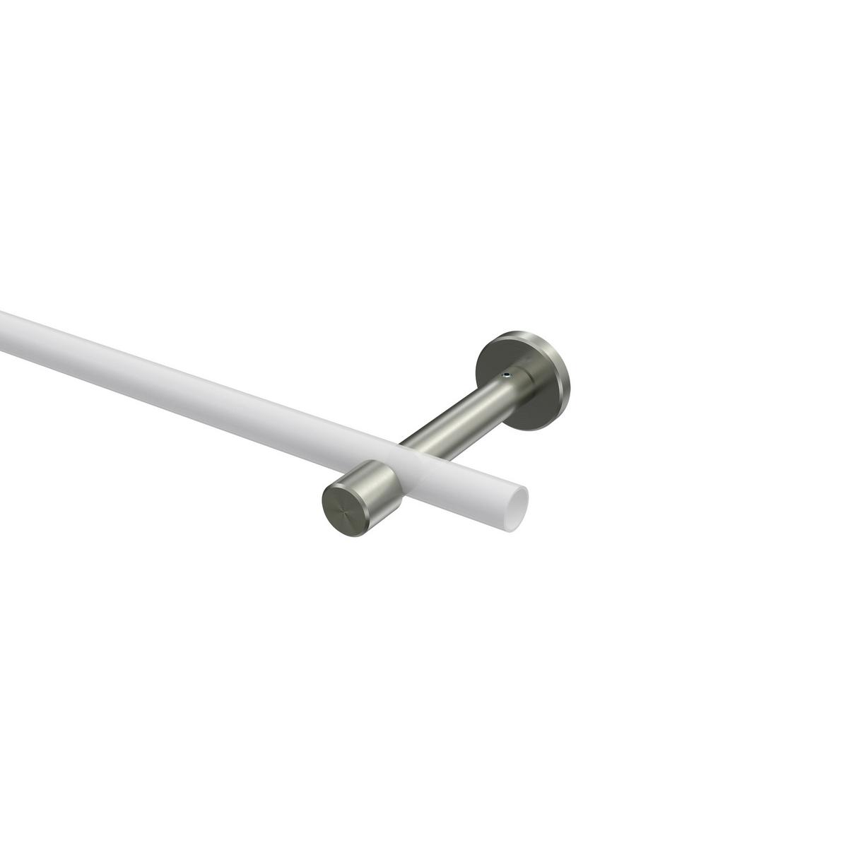 TRÄGER FÜR GARDINENSTANGEN 16 mm Ø, Sinux 1-läufig, Edelstahl-Optik - Edelstahlfarben, Metall (11.8/4/4cm) - INTERDECO