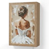 WANDLEUCHTE Frau - Farbe - Abstrakt - Beige - Modern 20x30 cm - Hellbraun, Holzwerkstoff (20/30/8cm) - OnlyWow