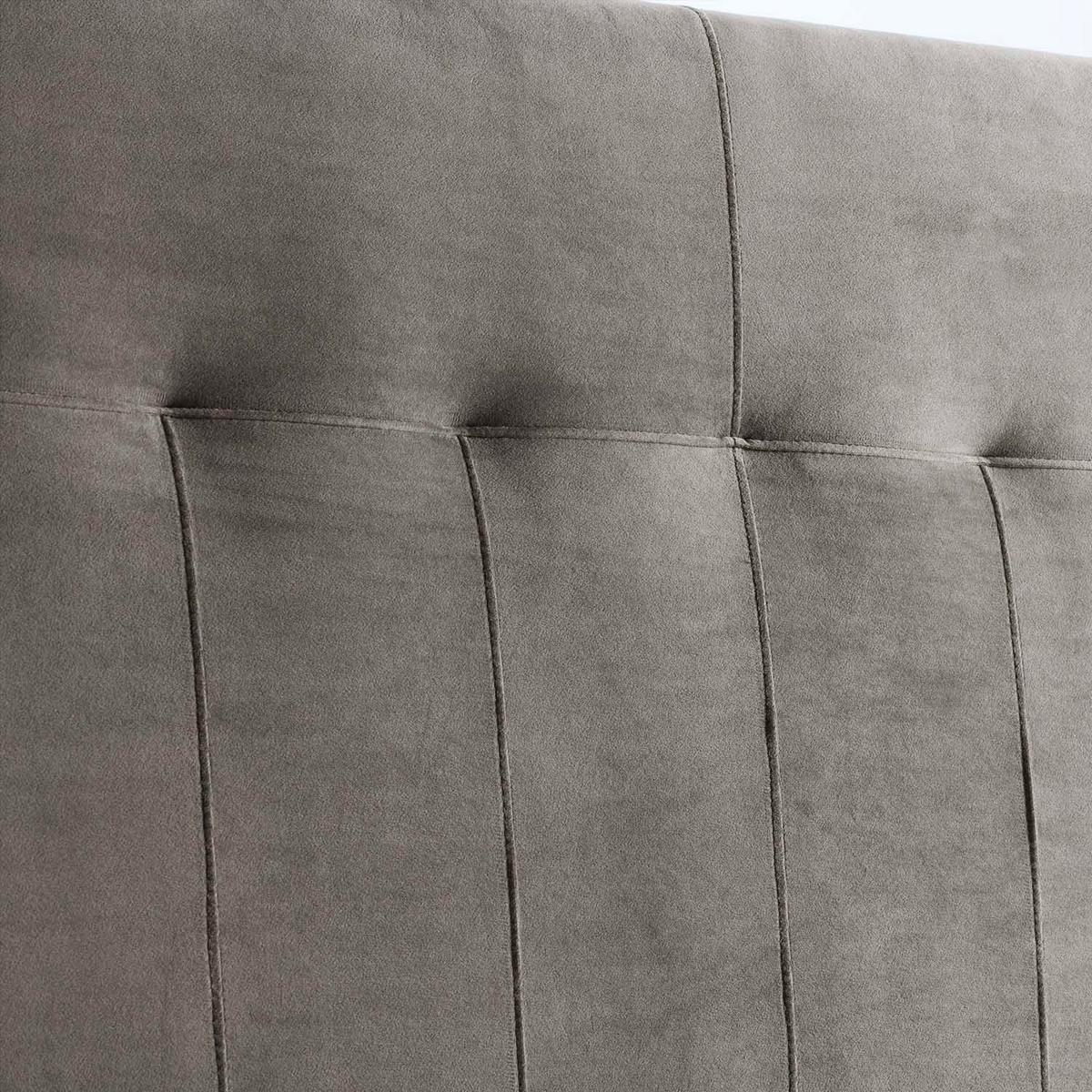 KOPFTEIL 160x100 cm Napoles Grau - Grau, Textil (8/100/160cm) - VS Venta-stock