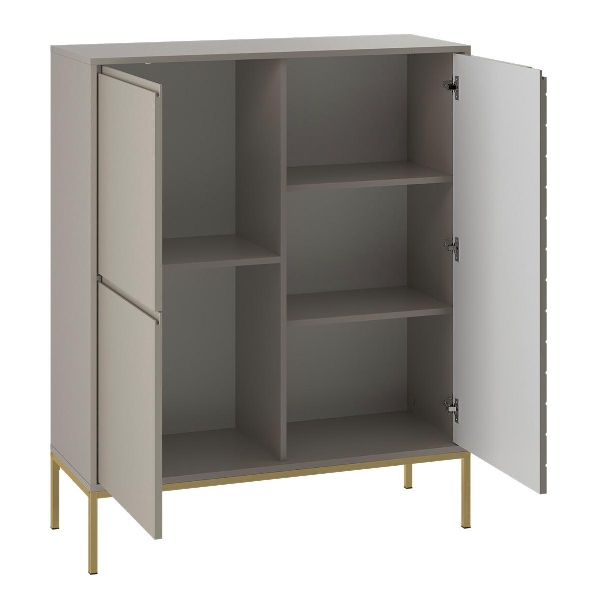 SIDEBOARD Daria Kaschmir - Beige, Holzwerkstoff (102/145/39cm) - Petits-meubles