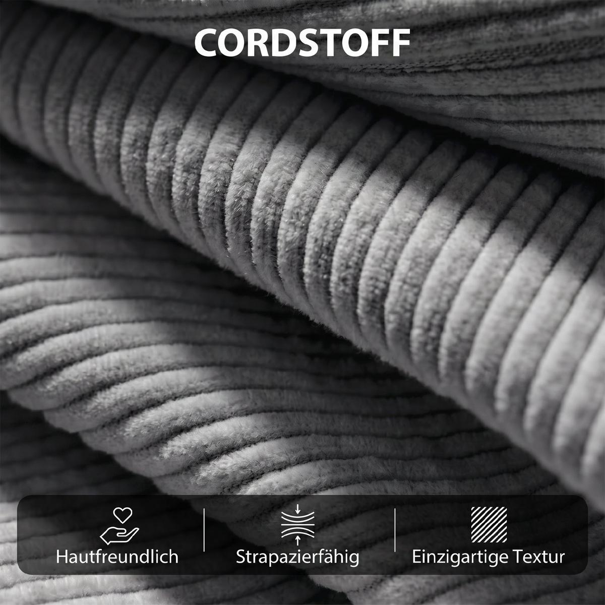 RELAXSESSEL Polyester Dunkelgrau - Dunkelgrau/Silberfarben, Textil/Metall (76/114/87cm) - HOMCOM