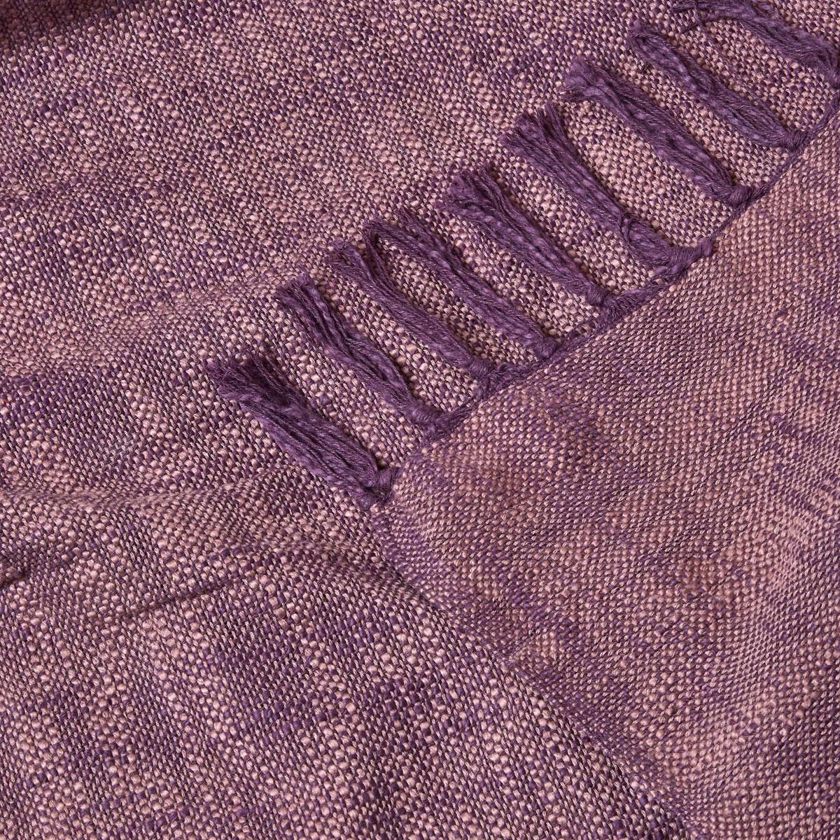 WOHNDECKE Nirvana Slub 255/360 cm, 100% Baumwolle - Lila, Textil (255/360cm) - Homescapes