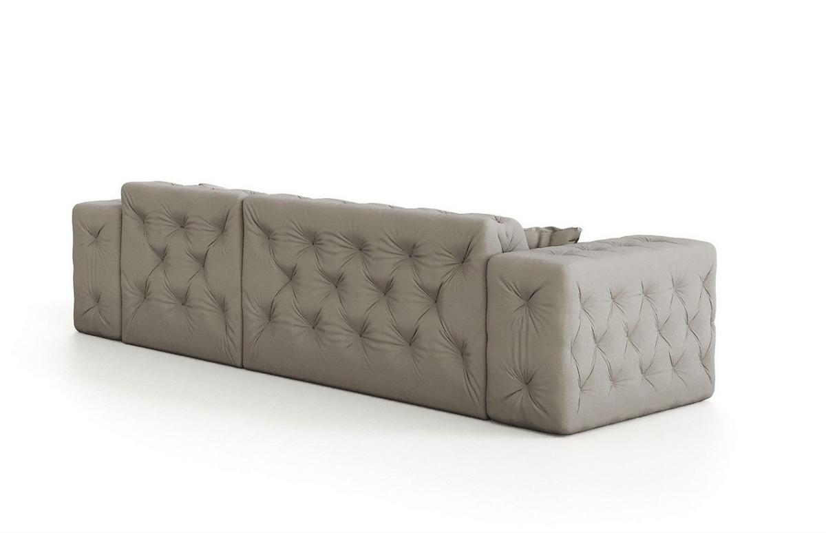 ECKSOFA Chantal - Blau, Holzwerkstoff/Textil (266/171cm) - Fun Möbel