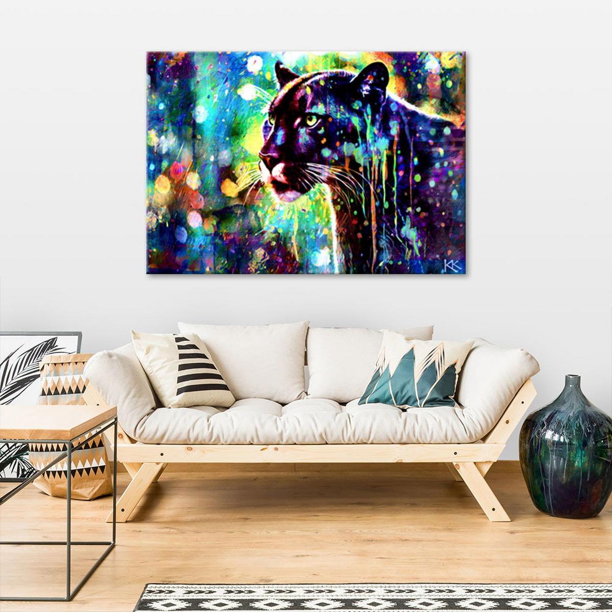 KUNSTDRUCK Lila 120/80 cm - Lila, Textil (120/80cm) - KUNSTLOFT