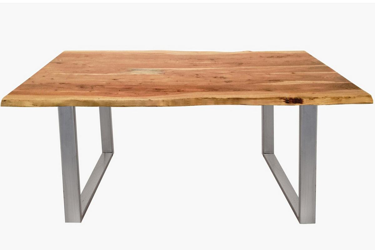 ESSTISCH TOPS&TABLES - Beige/Schwarz, Holz/Metall (85/160/77cm) - SAM