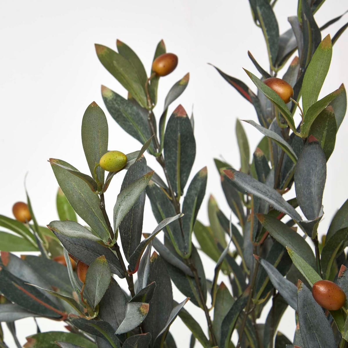KUNSTBAUM Olive, 90 cm - Grün, Kunststoff (90cm) - Homescapes