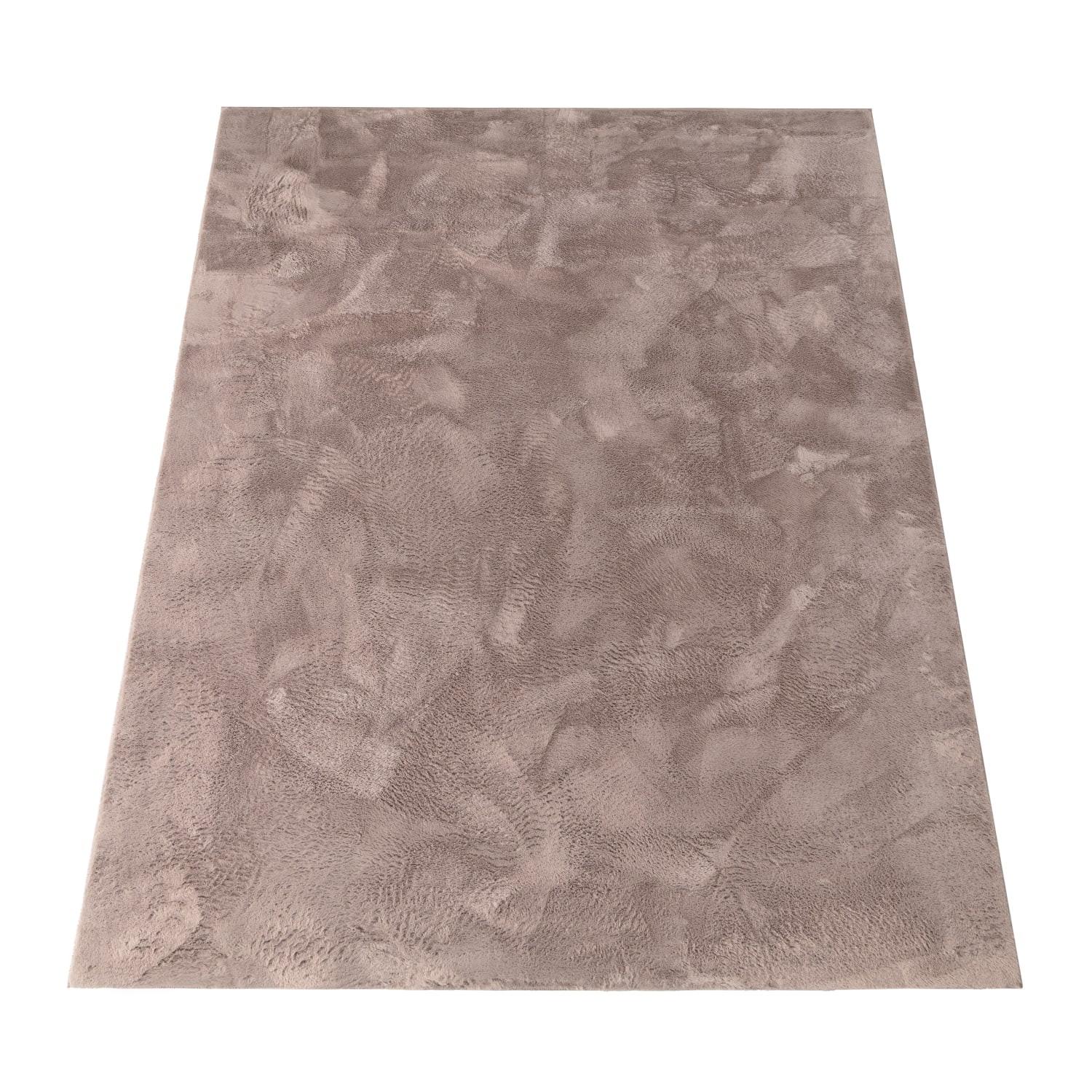 KURZFLORTEPPICH, einfarbig, aus Polyester, Taupe, 200 x 280 cm - Braun, Textil (200/280cm) - KADIMA DESIGN