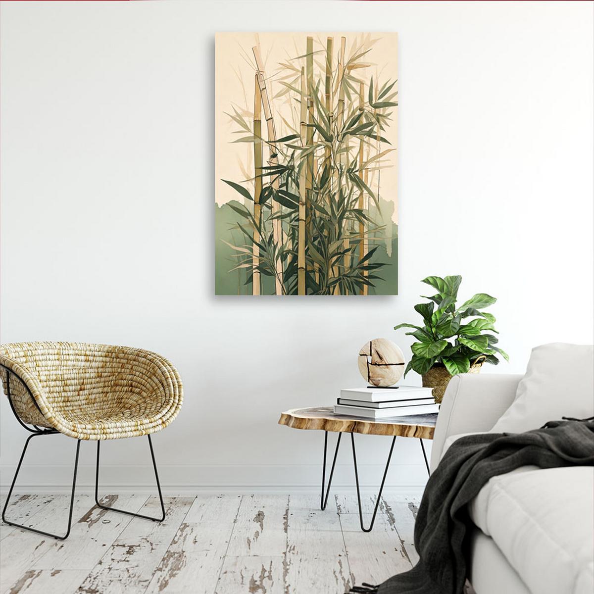 LEINWANDBILD Zen und Orientalisch 70x100cm - Grün, Textil (70/100cm) - Feeby