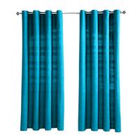 ÖSENVORHANG Rajput blickdicht 2er-Set, 167/182 cm - Petrol, Textil (167/182cm) - Homescapes
