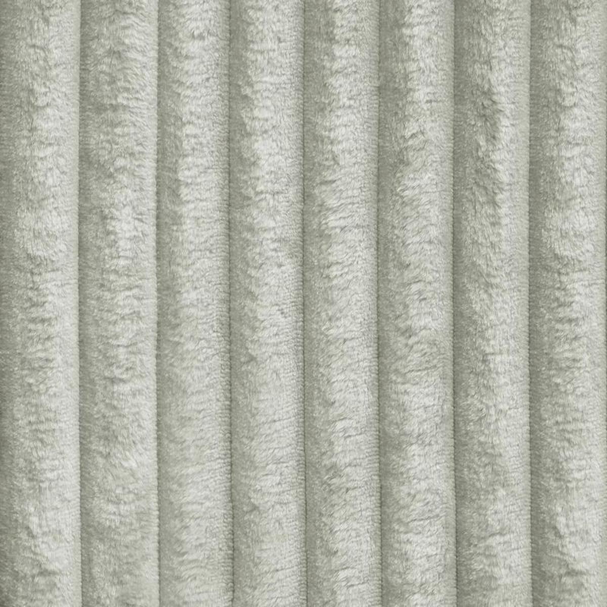 ECKSOFA VELISS Hellgrau Kordstoff mit Schlaffunktion - Hellgrau, Holz (255/193cm) - MASSENO