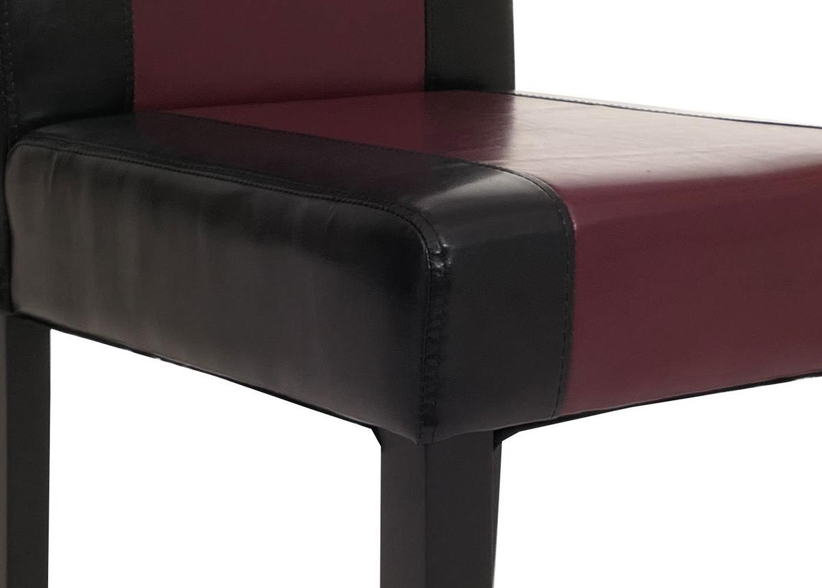ESSZIMMERSTUHL Schwarz, Rot 6er-Set - Rot/Multicolor, Textil (43/90/56cm) - MCW