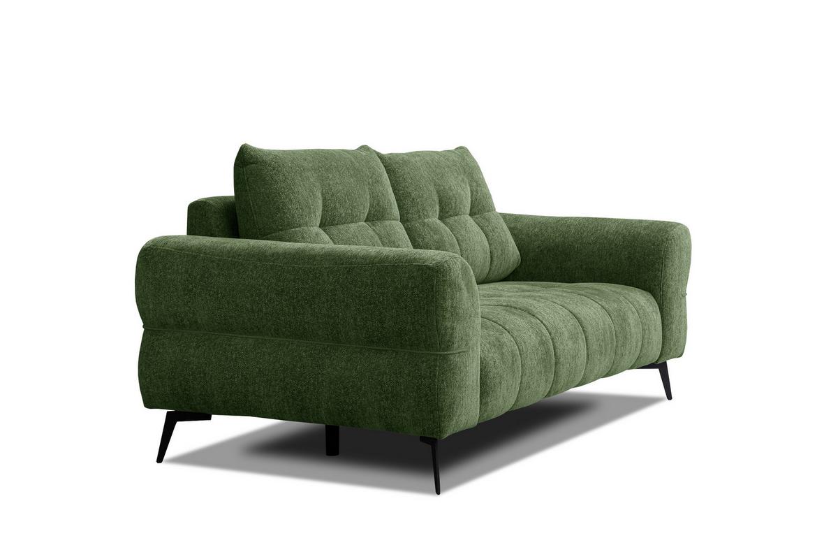 SOFA SALVINI 3-Sitzer, dunkelgrün - Dunkelgrün, Holz/Textil (237/88/99cm) - Wozimo