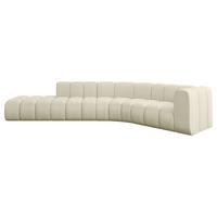 ECKSOFA modulares Sofa Tilmo-L1 - 399x194x70 cm Beige - Beige, Holzwerkstoff/Textil (399/194cm) - ALTDECOR