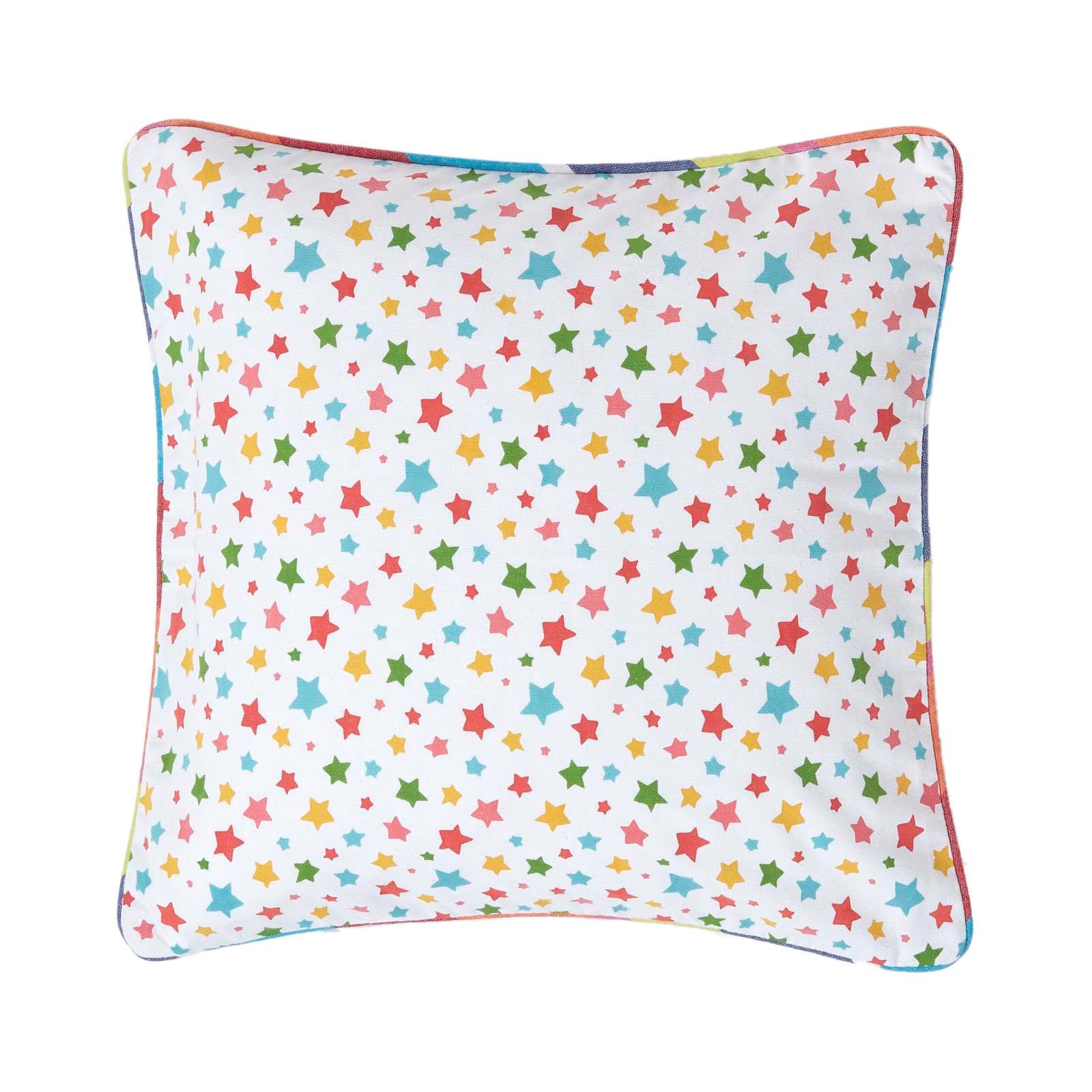 KISSENHÜLLE Bunte Sterne 45/45 cm, 100% Baumwolle - Multicolor, Textil (45/45cm) - Homescapes