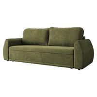 SCHLAFSOFA Floxi - Schwarz/Grün, Holz/Kunststoff (244/96/96cm) - MIRJAN24